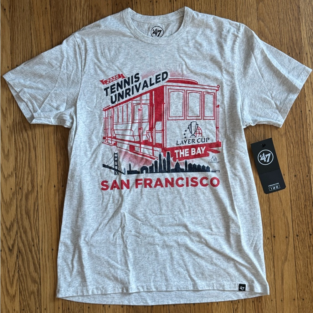 RARE - 47 Brand Laver Cup 2025 San Francisco Tennis Graphic Tee NWT